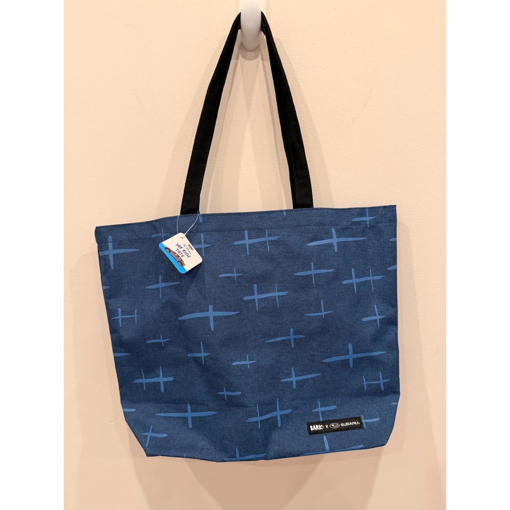BARK x Subaru Tote Bag Blue Utility Shopper Dog Travel Tote New